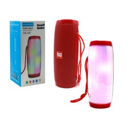 T&G WIRELESS BLUETOOTH SPEAKER TG-157 FM/MICROSD/USB/AUX WITH RGB COLORFUL LIGHT RED T&G WIRELESS BLUETOOTH SPEAKER TG-157 FM/MICROSD/USB/AUX WITH RGB COLORFUL LIGHT RED